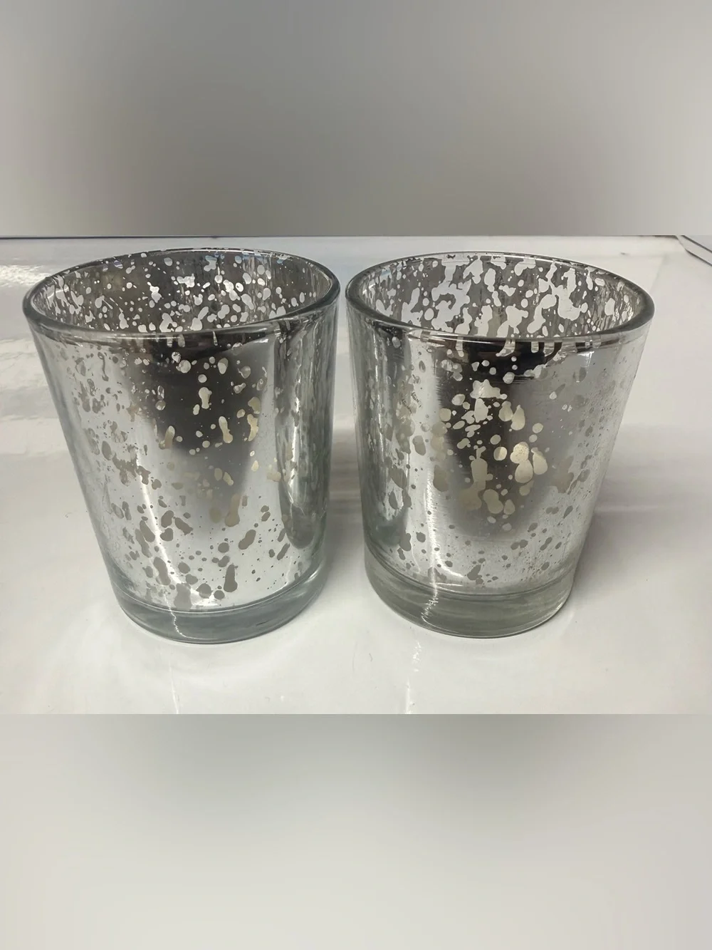 Glass Votive Holders - Set of 2